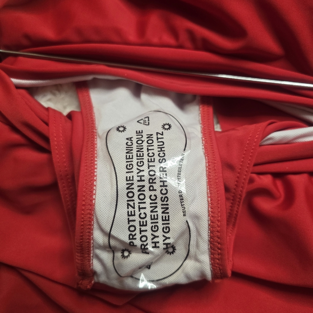 Red and White Striped Anchor Tankini - Picture 3 of 6